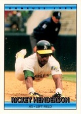 1992 Donruss - Rickey Henderson #193 - Error No Dot After Inc - NM-Mint