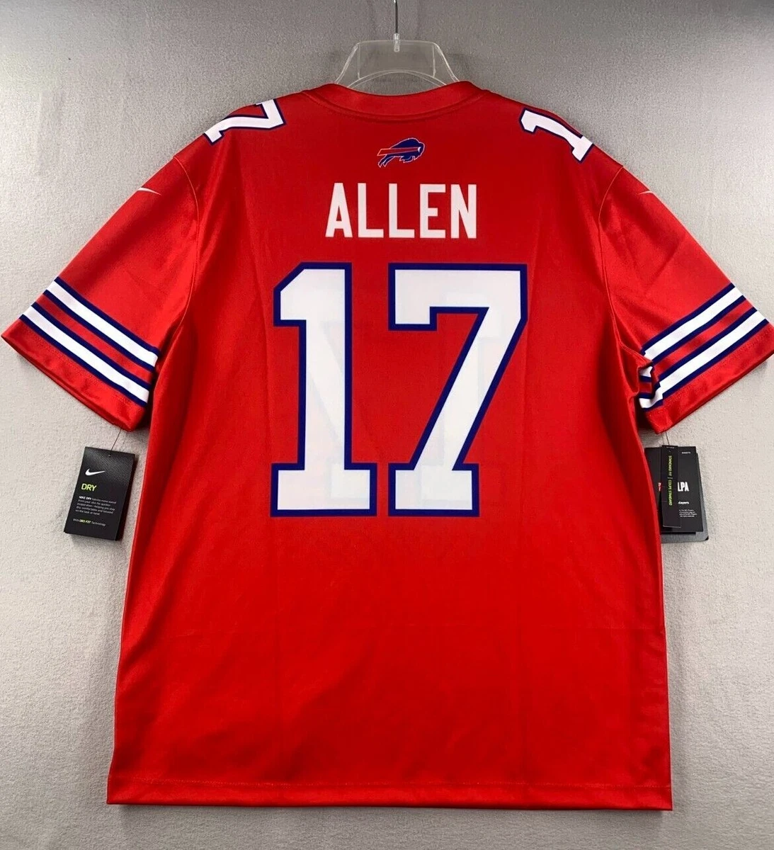 Men's Buffalo Bills Josh Allen Nike Red Alternate Game Player Jersey