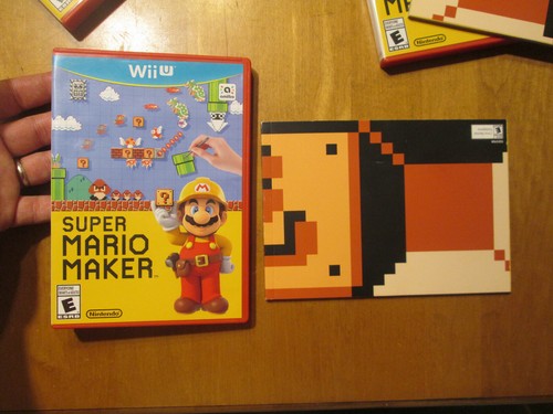 Super Mario Maker Nintendo Wii U  GAME + IDEA BOOK  WORKS PERFECTLY