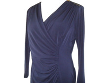 Calvin Klein Indigo  (Navy) 3/4 long Sleeve Dress Size 8 New