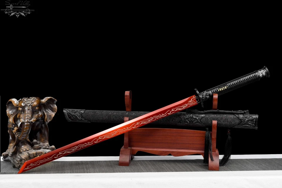 Handmade Sword/Real Katana/Full Tang/Fighting Master/High Manganese Steel/Combat - Image 3 of 4