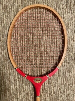 Authentic Vintage Wooden Paramount Racket Badminton Squash Tennis Decor