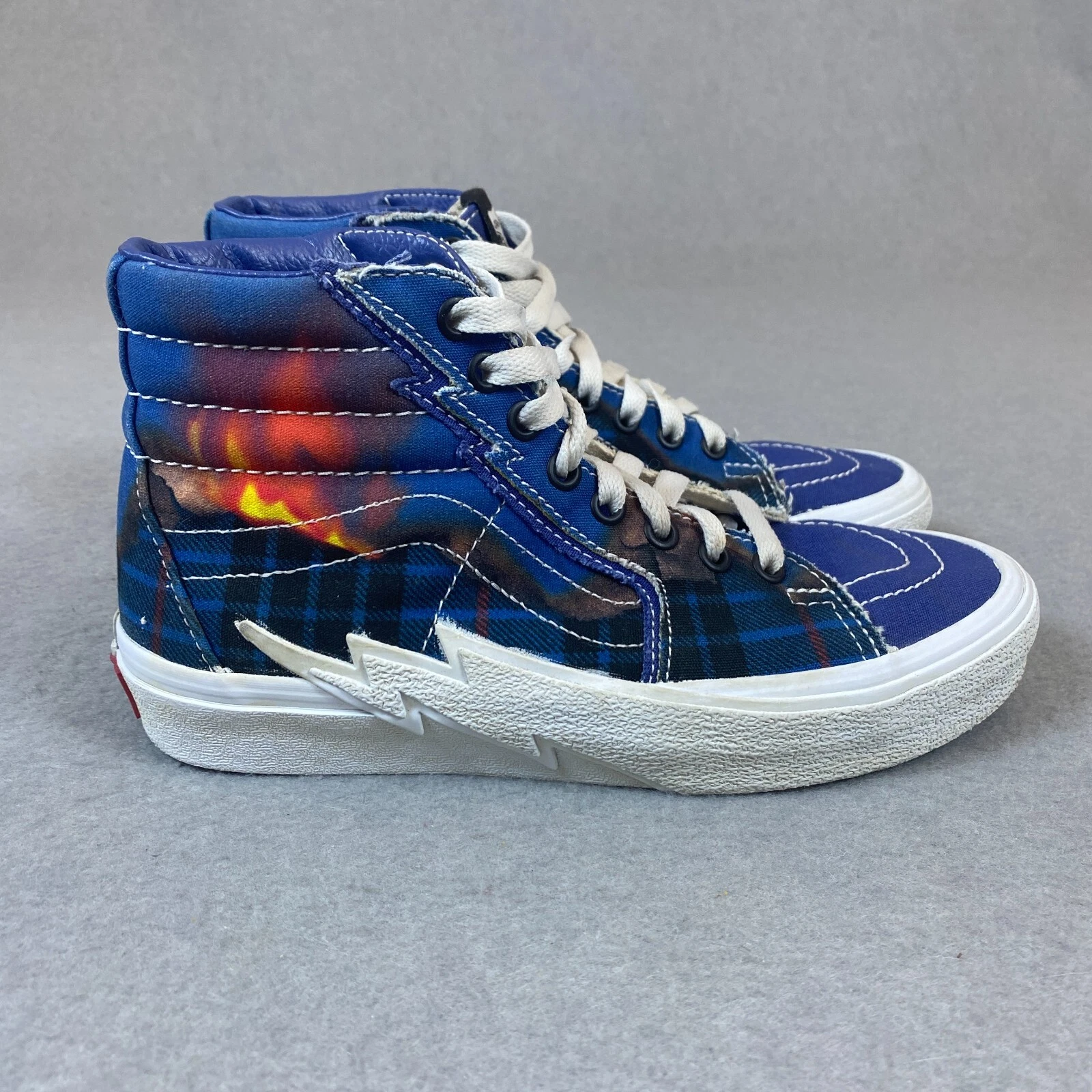 VANS SK8 HI Bolt Big Reveal Navy High Top Canvas Vulcano Uomo 5 Donna 6 5