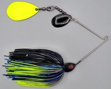 Custom Spinnerbait ~ Lightning Bug ~ 3/8 oz Tandem Thumper