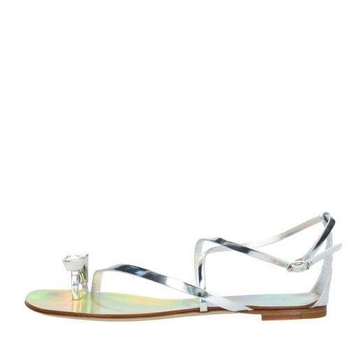 RV49 Scarpe Sandali Flat Gioiello CASADEI donna Argento | eBay