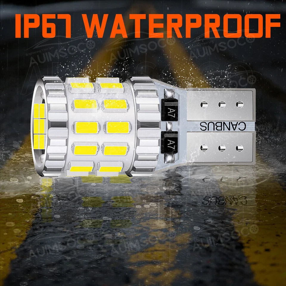 194 T10 168 w5w светодиодный номерной знак маркер лампа белый 6000K без ошибок - Изображение 2 из 4