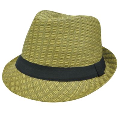 Khaki Brown Mesh Straw Black Small Medium Fedora Homburg Stetson
