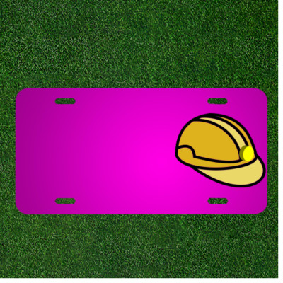 Custom Personalized Car License Plate With Add Names To Helmet Mine Mining