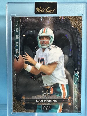 Dan Marino 2024 Wild Card 7 Card Studs 1/1 Promo Joker Lazer Foil