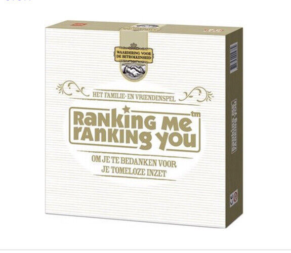 Ranking Me ranking you Dutch Board Game Brand New & Sealed Very Rare Oryginalne oferty
