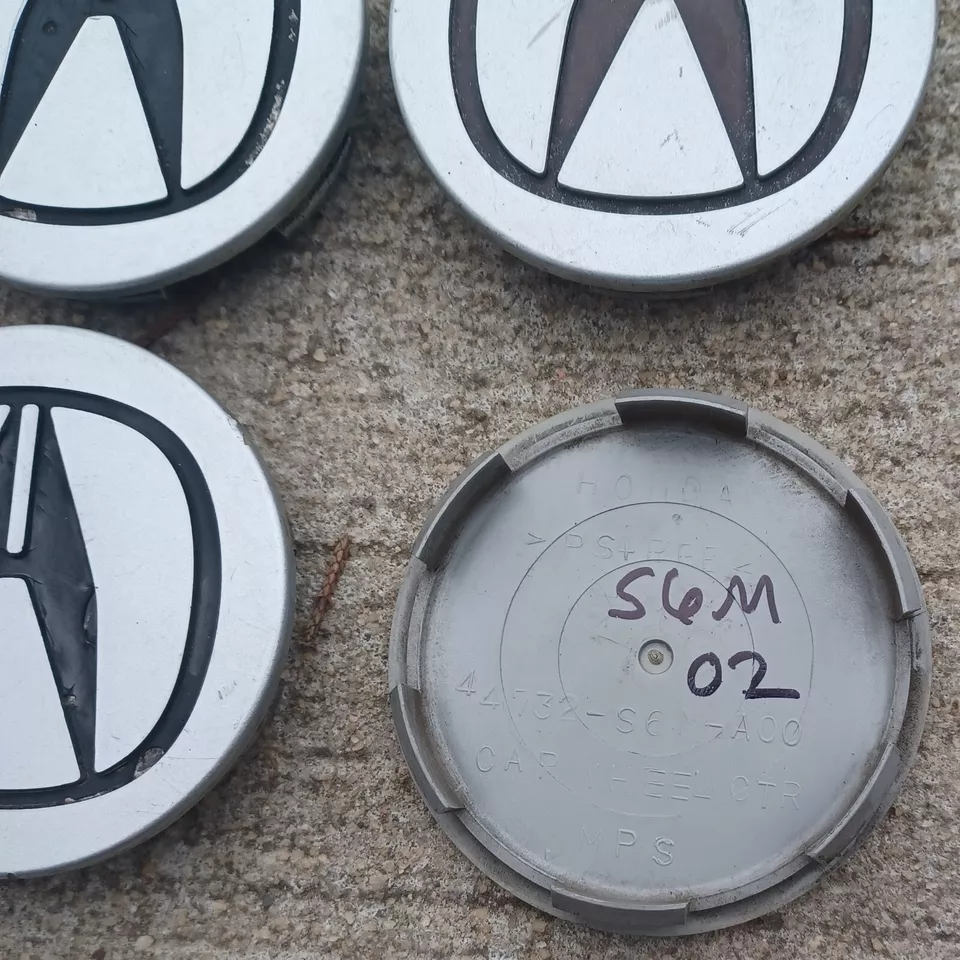 Acura CL MDX RSX TSX TL center cap set of 4, 1998-2012 part # 44732 S6M A00 S2 - Image 3 of 3