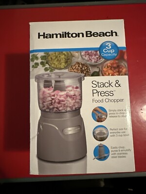 Hamilton Beach 72850 Stack & Press  3 Cup Chopper