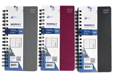 2025 Weekly/Monthly Spiral Planner, Appointment, Organizer, 3" x 6" Select color