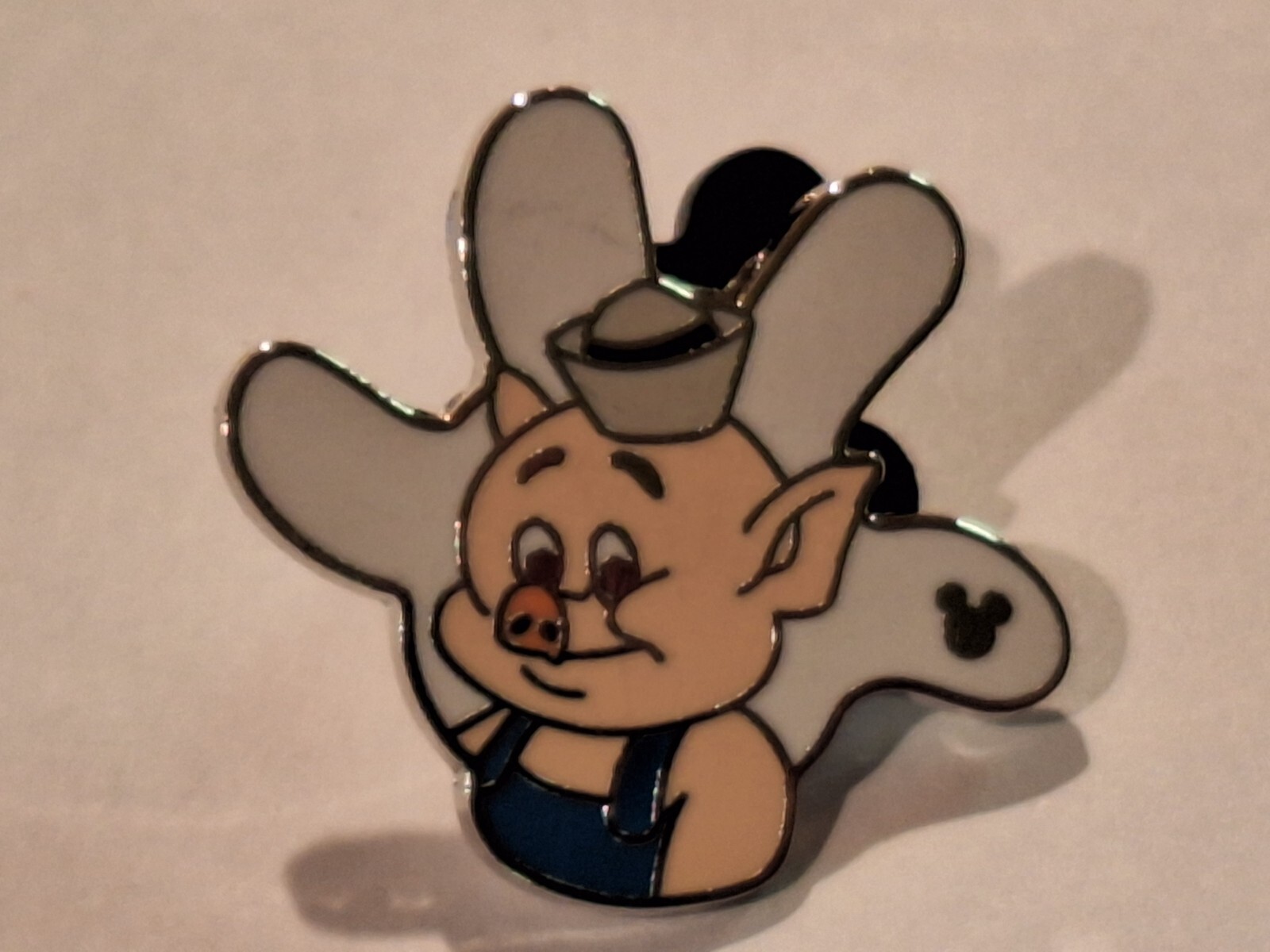 Disney Trading Pins-2013 DLR H.M.-White Glove-Three Little Pigs-Practical Pig