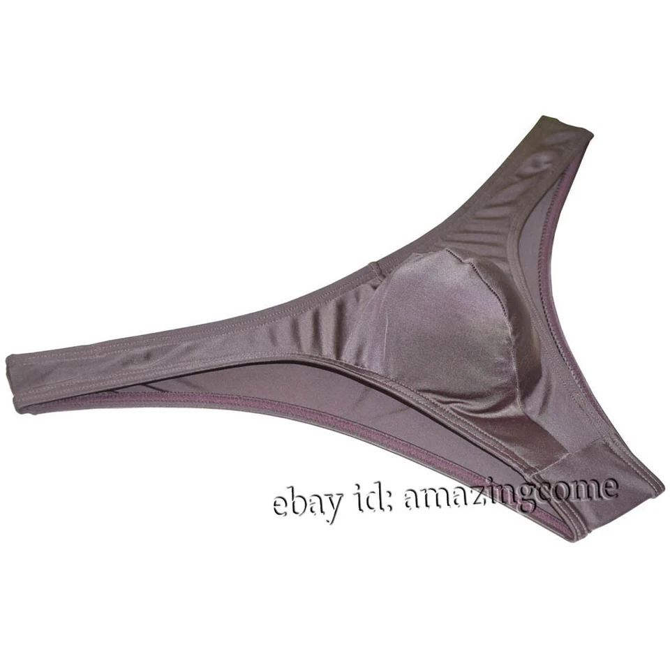 Мужчины 3-Pack блестящий бикини трусы нижнее белье заниженной нахальный трусы Jockstrap шорты - Изображение 3 из 4