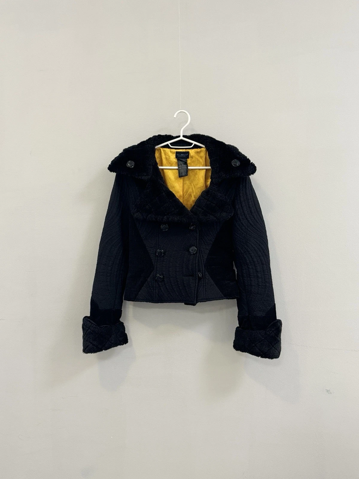 GUCCI GIUBBINO E PILE CROPPED CUSTO BARCALONA MOLTO PAZZO CON ETICHETTA