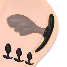 3 Piece Silicone Anal Training Starter Kits Beginner Anal Trainer Butt Plug Set