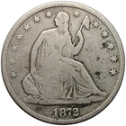 1872 S Seated Liberty Half Dollar