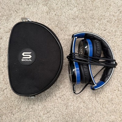Soul by Ludacris SL100UB Ultra Dynamic On-Ear Headphones Blue very lightly used