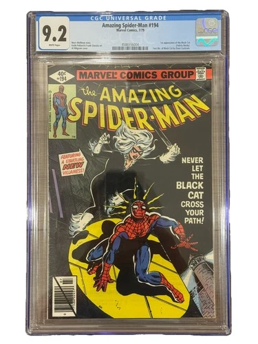 Amazing Spider-Man 194 CGC 9.2 WHITE PGS 1st Appearance Black Cat Felicia Hardy