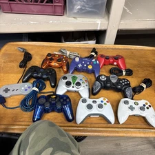 Lot of 10 Untested 3RD Party Playstation 1/2 Xbox Nintendo RANDOM Controller  #5