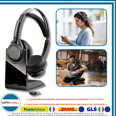 Plantronics Voyager US by Poly - Auriculares Bluetooth para equipos + USB y base de carga - Imagen 1 de 4