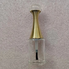 6PCS 13 ML Empty Nail Polish Glass Bottles with Brush Cap