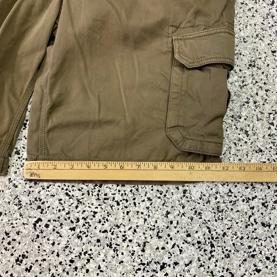 Vintage Y2k Lucky Brand Men Cargo Shorts Size 34 Brown 12" Inseam - Image 3 of 4