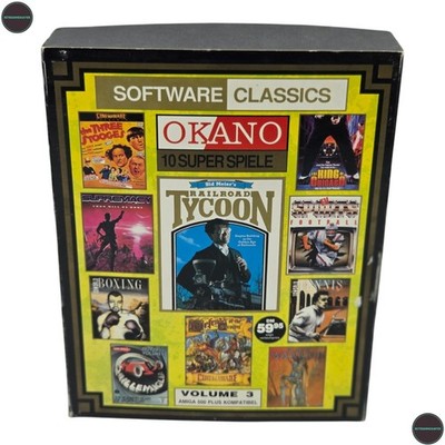 Software Classics Okano Vol.3 Commodore  Amiga Spiel Big Box 1994 CIB