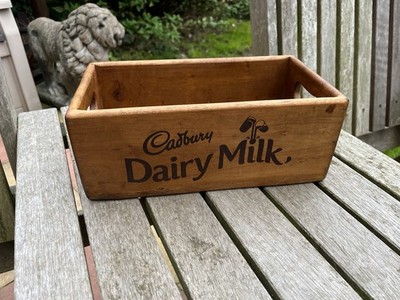 Cadbury Dairy Milch Aufbewahrungsbox Kiste aus Altholz 28x11x25cm