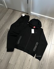 Nike Tech Fleece Full-Zip Hoodie Joggers Set Black Sizes S-L FREE SHIPPING