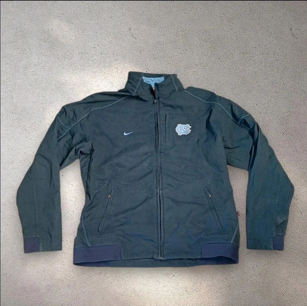 Nike North Carolina Jacket Vintage Zipped Softshell Jacket XL