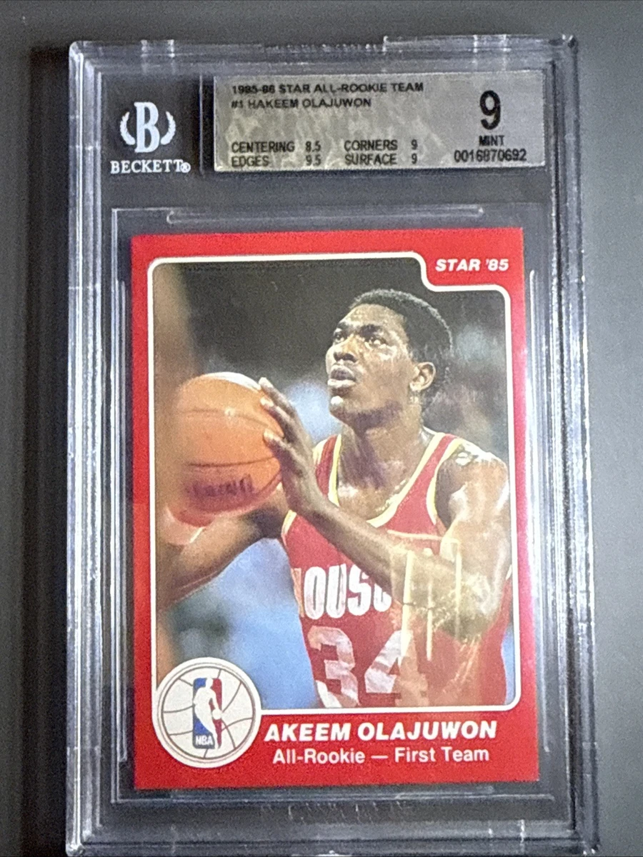 1985-86 Star All-Rookie Team - Hakeem Olajuwon #1 | eBay