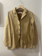 KAPITAL Work BLAZER Jacket SIZE 1 Vintage SLIM Canvas OVER Shirt COAT