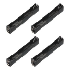 Battery Holder Box 4 x AA, 4 Slots with ON/Off Switch with 9V Buckle for AA-B...
