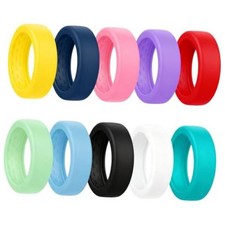 10 Pack Ring Cover Compatible with Oura Ring 5, Thin Silicone Ring Medium