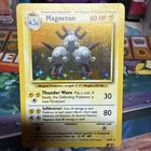 Magneton Base Set Unlimited 9/102 Holo Rare Card Pokemon Card TCG