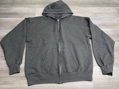 NNine Retro jip hoodie グレー・ブラック Short Length Zip-up Hoodie
