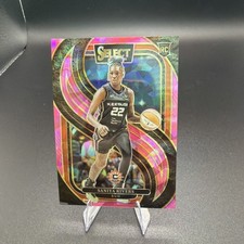 2025 Panini Select Wnba Pink Ice Prizm Saniya Rivers #132 (RC) Premier Level