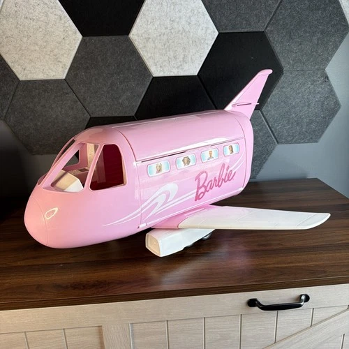VTG 1999 Barbie Pink Passport Vacation Jet Airplane – Seats/Belts - Read