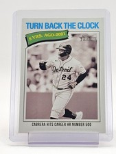MIGUEL CABRERA 2026 TOPPS HERITAGE TURN BACK THE CLOCK #333 TIGERS Q6573