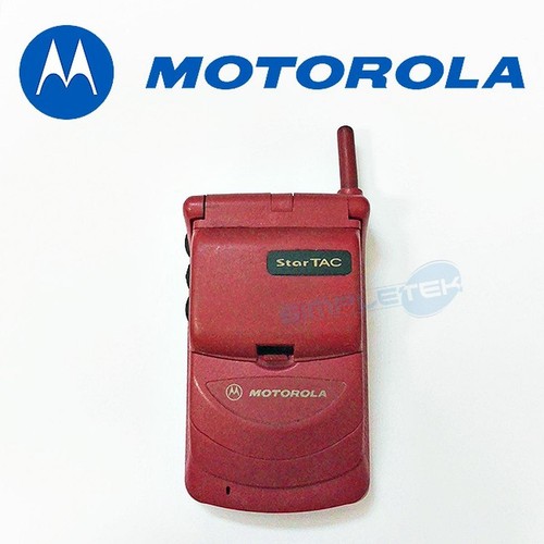 MOTOROLA STARTAC 308C GSM 900 RED RED MOBILE PHONE USED