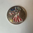1999 American Silver Eagle 1 oz .999 Fine Silver Dollar Hand PaintColorized Coin