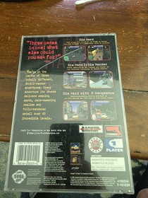Die Hard Trilogy (Sega Saturn) CIB W/ Manual & Registration Card Case Has Crack