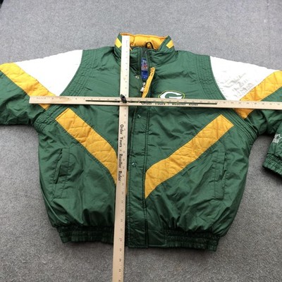 packers ジャケット Vintage 90s Green Bay Packers Pro Line Starter Satin Jacket