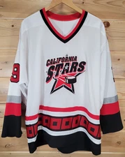 Vintage California Stars Hockey Jersey Men Large K1 Sportswear #19 Martin