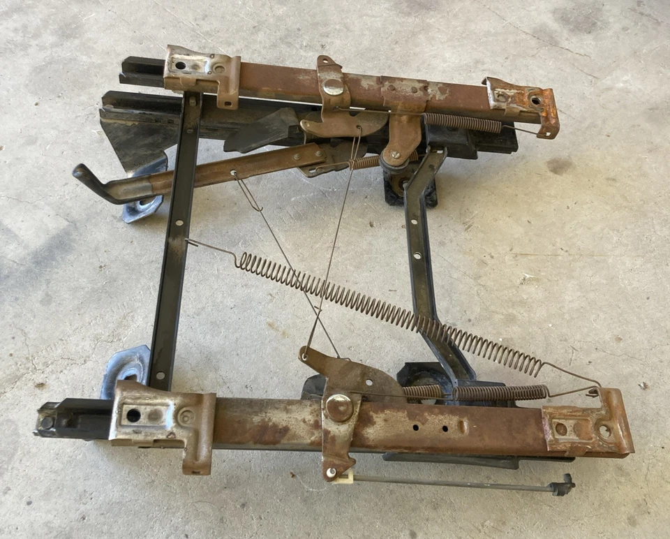 OBS Ford F150 F250 Bronco 1989-1996 asiento con canastilla de conductor marco de pista deslizante manual Foto 3 de 4