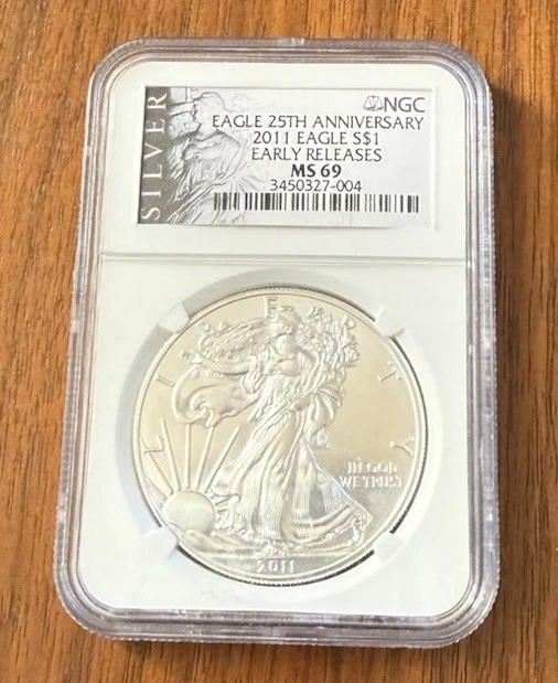 American Eagle MS 69 Graded 2011 Silver Bullion Coins for sale | eBay