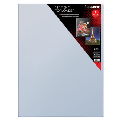 Ultra PRO 18'' x 24'' Toploader Clear Photo Document Holder Storage Protector