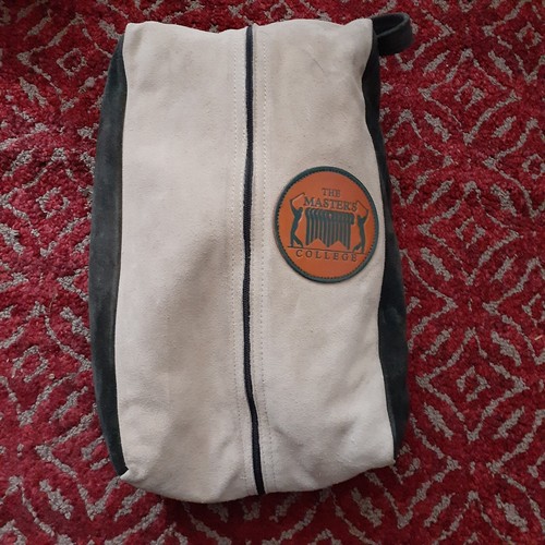 The Master's College Golf Shoe Bag Fits Mens Size 10.5 Furry Lining Inside - Imagen 6 de 11